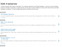 Tablet Screenshot of faith4tomorrow.blogspot.com