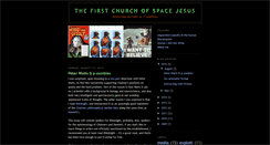 Desktop Screenshot of firstchurchofspacejesus.blogspot.com