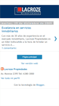 Mobile Screenshot of lacrozepropiedades.blogspot.com