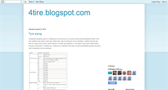 Desktop Screenshot of 4tire.blogspot.com