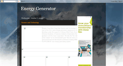 Desktop Screenshot of energygenerator.blogspot.com