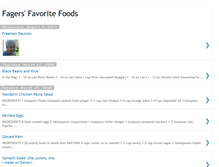 Tablet Screenshot of fagerfavoritefoods.blogspot.com