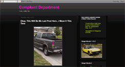 Desktop Screenshot of complaintdepartmentmanager.blogspot.com