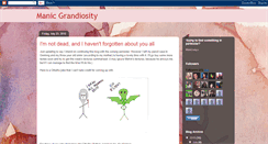 Desktop Screenshot of manicgrandiosity.blogspot.com