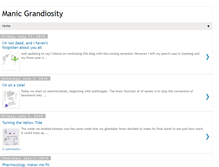 Tablet Screenshot of manicgrandiosity.blogspot.com