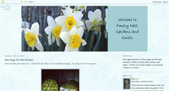 Desktop Screenshot of emptynestgardensandquilts.blogspot.com