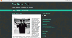 Desktop Screenshot of fromfencetofork.blogspot.com