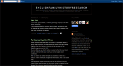 Desktop Screenshot of englishfamilyhistory.blogspot.com