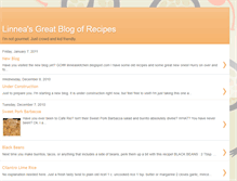 Tablet Screenshot of linnearecipes.blogspot.com