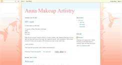 Desktop Screenshot of annamakeupartistry.blogspot.com