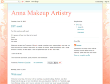 Tablet Screenshot of annamakeupartistry.blogspot.com