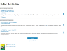 Tablet Screenshot of kuliahantibiotika.blogspot.com