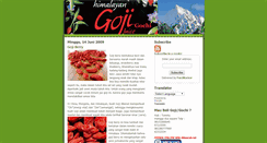 Desktop Screenshot of goji99.blogspot.com