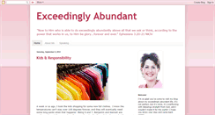 Desktop Screenshot of karen-exceedinglyabundant.blogspot.com