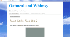 Desktop Screenshot of oatmealandwhimsy.blogspot.com