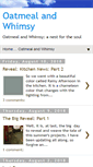 Mobile Screenshot of oatmealandwhimsy.blogspot.com