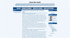 Desktop Screenshot of earthissave.blogspot.com