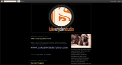 Desktop Screenshot of lukesnyderstudio.blogspot.com