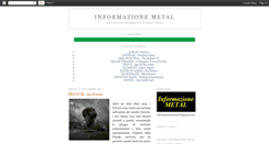 Desktop Screenshot of informazionemetal.blogspot.com