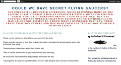 Desktop Screenshot of governmentsecretsaucer.blogspot.com