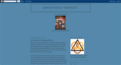 Desktop Screenshot of absolutelytrinity.blogspot.com