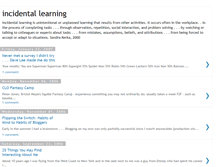 Tablet Screenshot of incidentallearning.blogspot.com