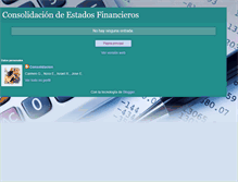 Tablet Screenshot of consolidacion-estados-financieros.blogspot.com
