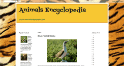 Desktop Screenshot of animal-encyclopedia.blogspot.com