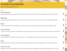 Tablet Screenshot of animal-encyclopedia.blogspot.com
