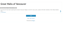Tablet Screenshot of greatwalksofvancouver.blogspot.com