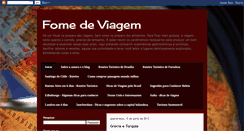 Desktop Screenshot of fomedeviagem.blogspot.com