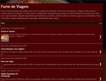 Tablet Screenshot of fomedeviagem.blogspot.com