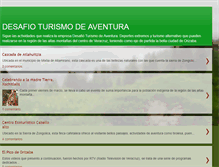 Tablet Screenshot of desafioturismodeaventura.blogspot.com