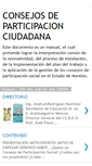 Mobile Screenshot of consejosdeparticipacionciudadana.blogspot.com