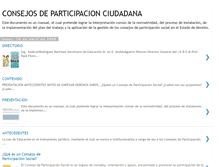 Tablet Screenshot of consejosdeparticipacionciudadana.blogspot.com