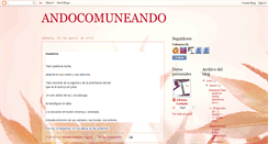 Desktop Screenshot of andocomuneando.blogspot.com