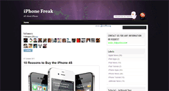 Desktop Screenshot of iphonefreakzz.blogspot.com