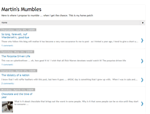 Tablet Screenshot of martinsmumbles.blogspot.com