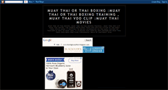 Desktop Screenshot of boxingmuaythai.blogspot.com