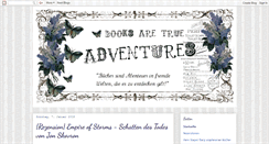 Desktop Screenshot of booksaretrueadventures.blogspot.com