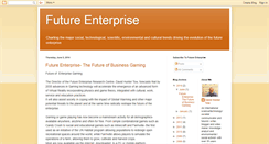 Desktop Screenshot of futureenterpriseblog.blogspot.com