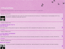 Tablet Screenshot of dearartiste.blogspot.com