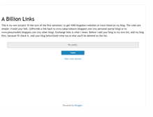Tablet Screenshot of billionlinks.blogspot.com