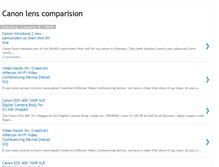 Tablet Screenshot of canon-lens-comparision.blogspot.com