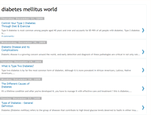 Tablet Screenshot of diabetesmellitusfacts.blogspot.com