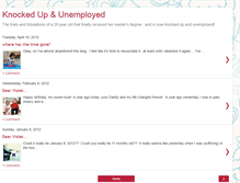 Tablet Screenshot of knockedupandunemployed.blogspot.com