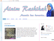 Tablet Screenshot of ainimrashihah.blogspot.com