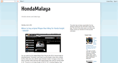 Desktop Screenshot of hondamalaya.blogspot.com