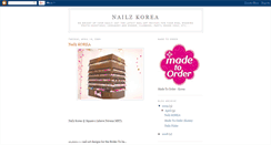 Desktop Screenshot of nailzkorea.blogspot.com