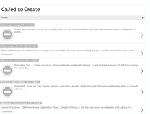 Tablet Screenshot of called2create.blogspot.com